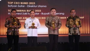 Kabupaten Tangerang Raih Lima Penghargaan Top BUMD Award 2023