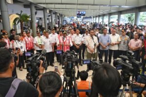 Kondisi Stasiun Pasar Senen Saat Puncak Arus Balik Kedua Lancar