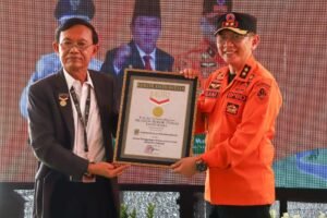 Kabupaten Bekasi Pecahkan Rekor MURI Simulasi Evaluasi Bencana