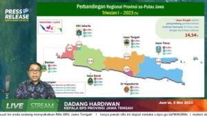 Ekonomi Jateng Tumbuh Lampaui Nasional di Triwulan I/2023