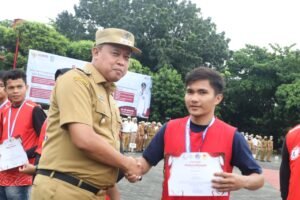 Penandatanganan Kerja Sama TMMD di Apel Pagi Pemkot Bekasi