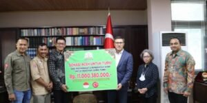 Pemerintah dan Masyarakat Aceh Serahkan Donasi untuk Korban Gempa Turki Rp 11 Miliar