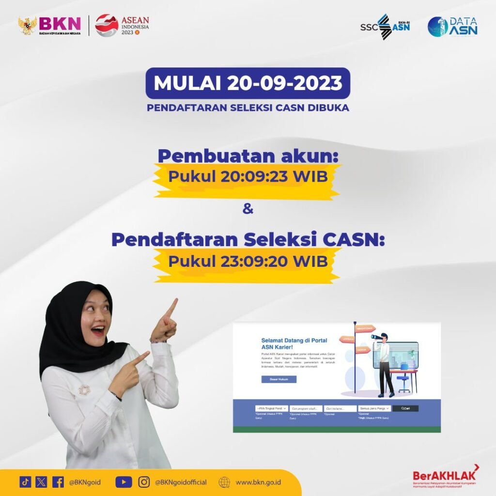 Link Cek Formasi CPNS 2023 dan Cara Daftar di sscasn.bkn.go.id