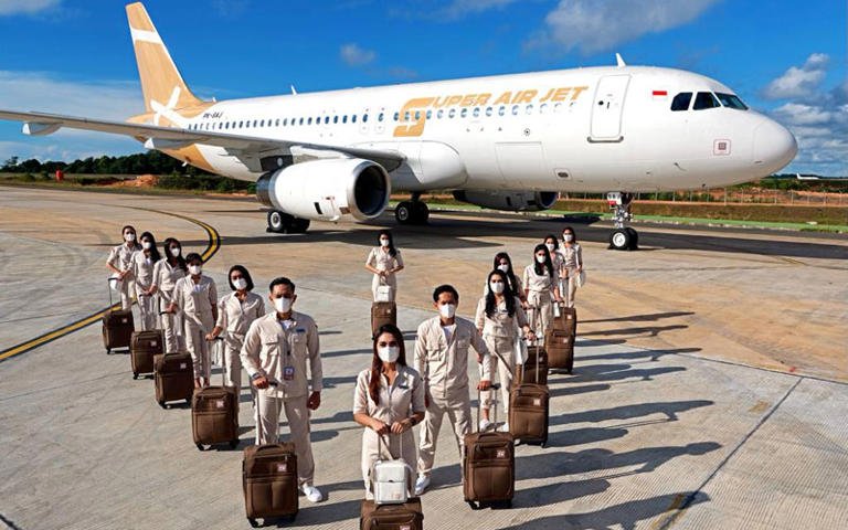 Super Air Jet Terbang Perdana dari Bandara Sultan Syarif Kasim (SSK) II ke Kuala Lumpur