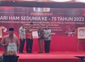 Kota Padang Kembali Raih Kota Peduli HAM