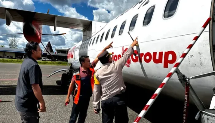 Penembakan Pesawat Wings Air PK-WJT di Dekai Kemenhub Himbau Tingkatkan Kewaspadaan