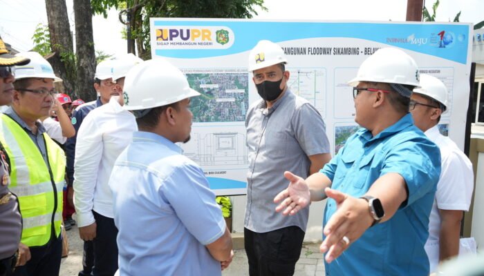 Wali Kota Medan Tinjau Proyek Floodway Sei Sikambing – Belawan