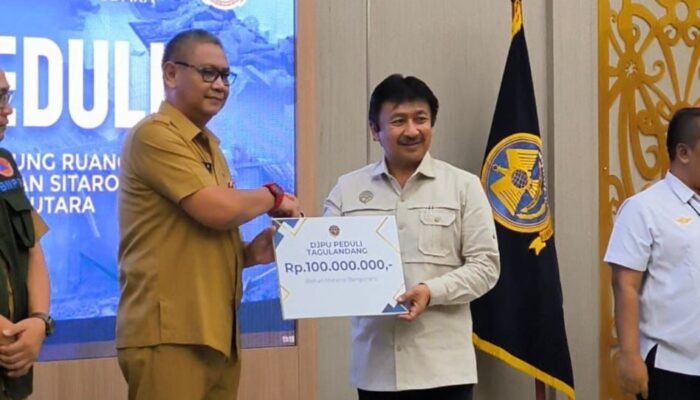 Warga Terdampak Erupsi Gunung Ruang Dapat bantuan dari Ditjen Hubud