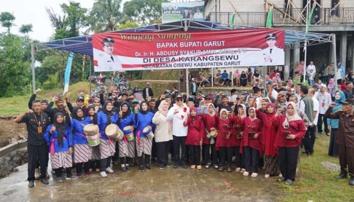 Bupati Garut Tinjau Infrastruktur dan Pembangunan GOR Desa Karangsewu