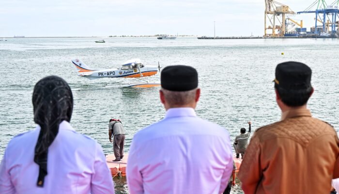 Konektivitas dan Aksesibilitas Antarwilayah Kepulauan Ditingkatkan dengan Pesawat Amfibi